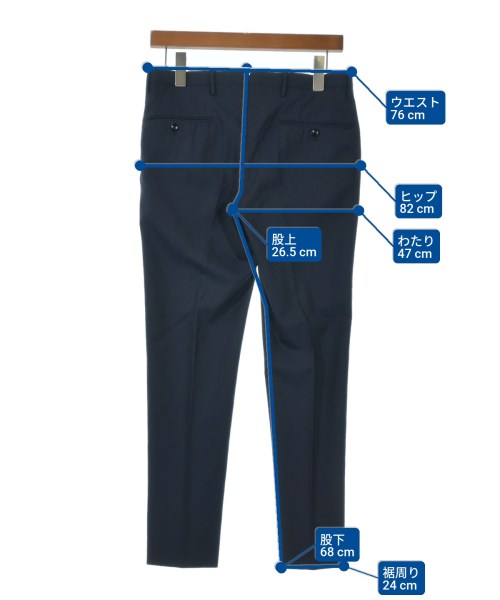 INCOTEX（インコテックス）スラックス 紺 サイズ:42(XS位) メンズ/2200636355095