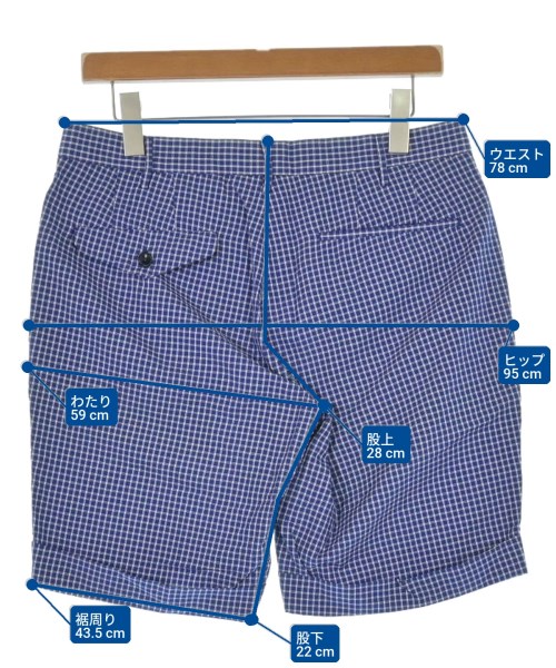 INCOTEX（インコテックス）ショートパンツ 青 サイズ:48(L位) メンズ/2200620505024