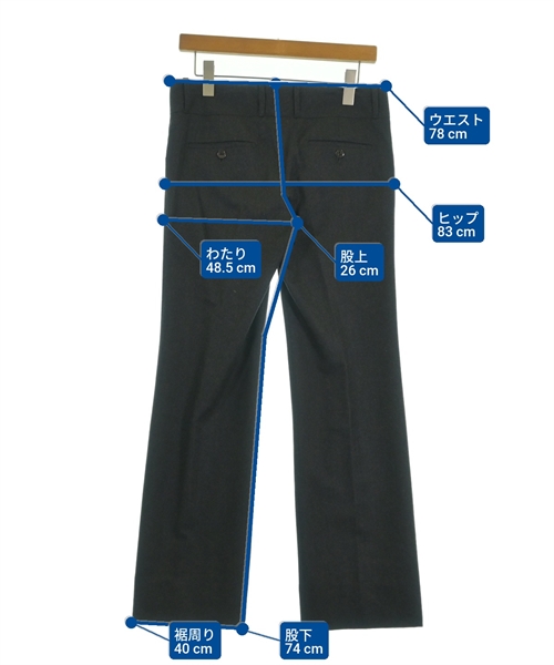 INCOTEX（インコテックス）スラックス グレー サイズ:42(M位) レディース/2200638554021