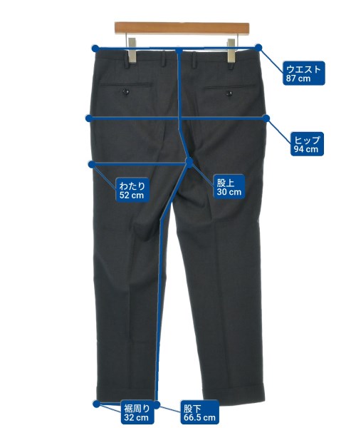 INCOTEX（インコテックス）スラックス 黒 サイズ:50(XL位) メンズ/2200640073589