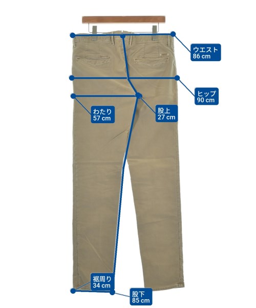 INCOTEX（インコテックス）チノパン ベージュ サイズ:33(L位) メンズ/2200644171045