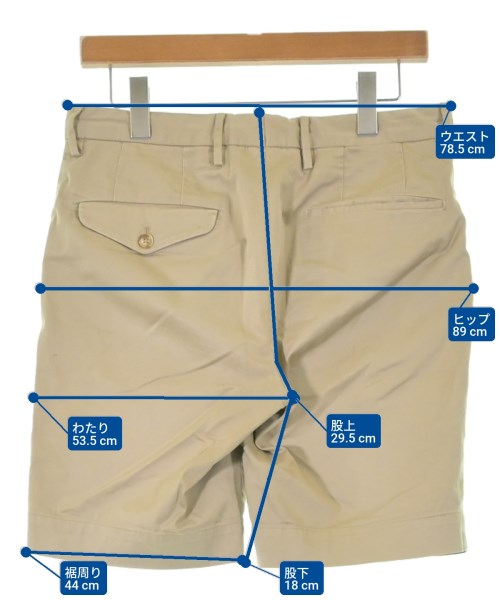 INCOTEX（インコテックス）ショートパンツ ベージュ サイズ:44(S位) メンズ/2200644276030