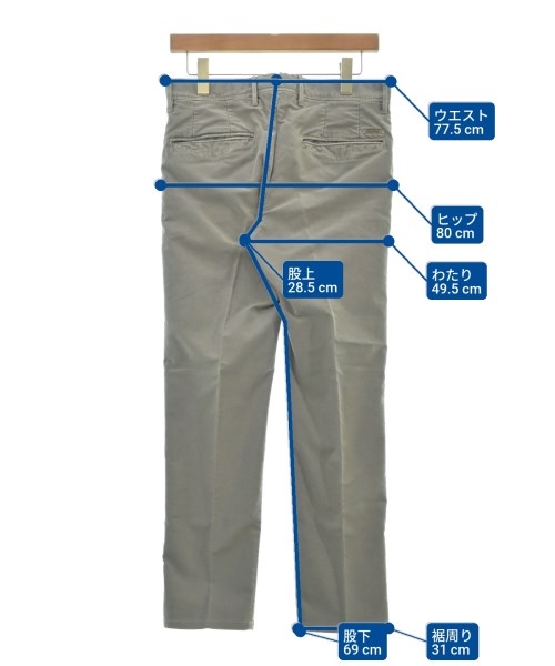 INCOTEX（インコテックス）チノパン グレー サイズ:29(S位) メンズ/2200615342122