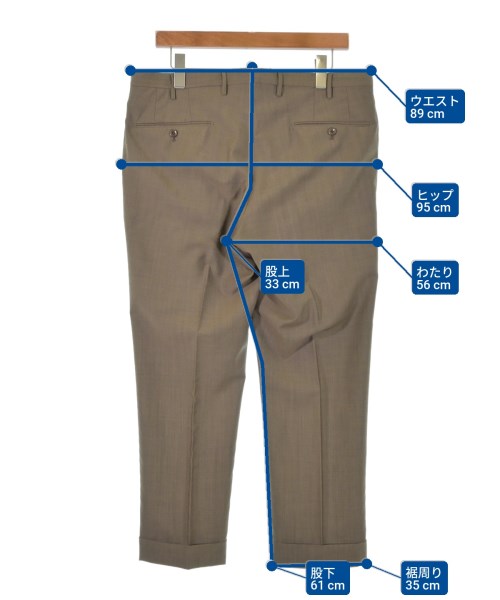 INCOTEX（インコテックス）スラックス 茶 サイズ:50(XL位) メンズ/2200623608036