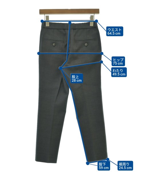 INCOTEX（インコテックス）スラックス グレー サイズ:36(XS位) レディース/2200624916024