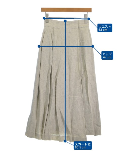 INCOTEX（インコテックス）ロング・マキシ丈スカート グレー サイズ:38(S位) レディース/2200629492028