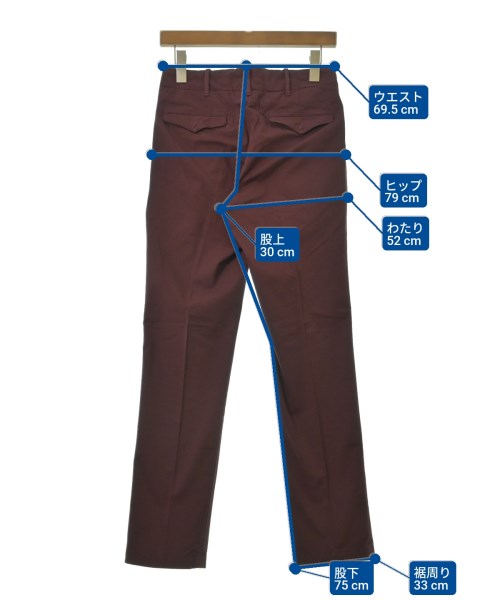 INCOTEX（インコテックス）チノパン 赤 サイズ:42(XS位) メンズ/2200630986011