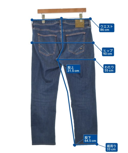 INCOTEX（インコテックス）デニムパンツ 紺 サイズ:33(L位) メンズ/2200631760054
