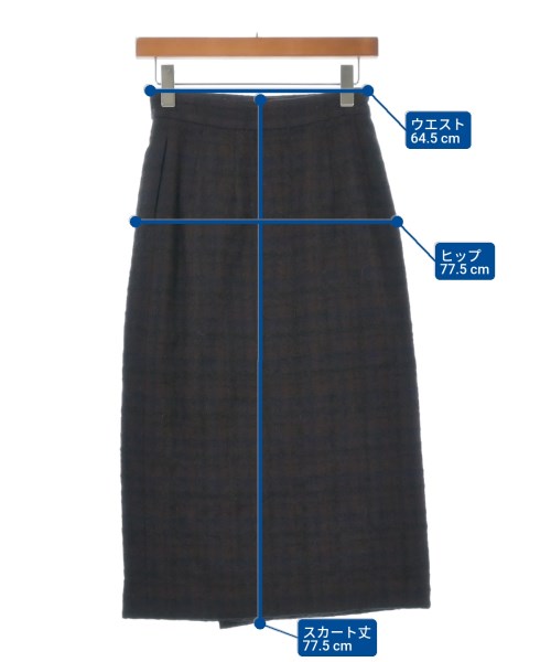 INCOTEX（インコテックス）ロング・マキシ丈スカート 茶 サイズ:38(S位) レディース/2200632940066