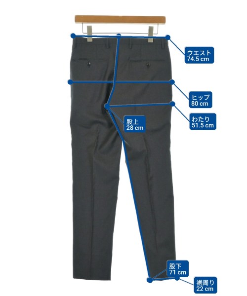 INCOTEX（インコテックス）スラックス グレー サイズ:44(S位) メンズ/2200620771023