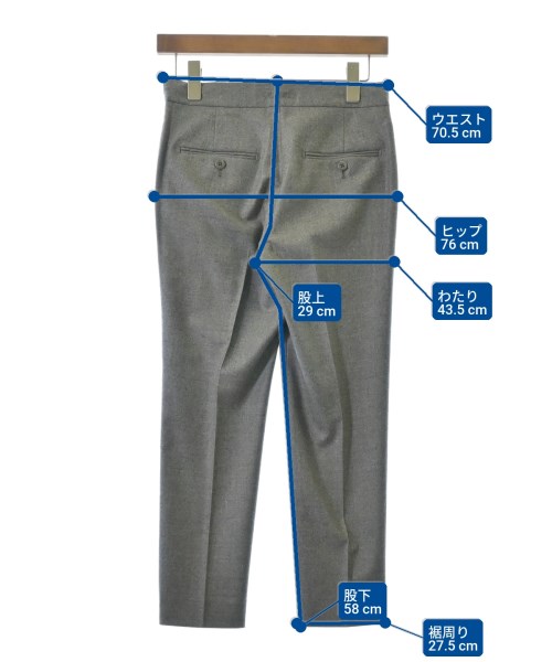 INCOTEX（インコテックス）スラックス グレー サイズ:36(XS位) レディース/2200674140059