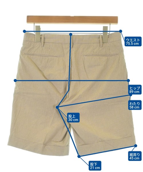 INCOTEX（インコテックス）ショートパンツ ベージュ サイズ:46(M位) メンズ/2200670133086