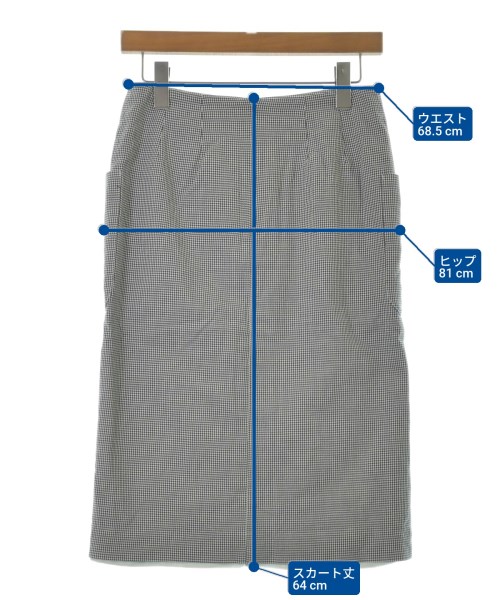 INCOTEX（インコテックス）ひざ丈スカート 黒 サイズ:40(M位) レディース/2200643264045