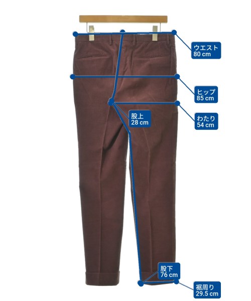 INCOTEX（インコテックス）スラックス 赤 サイズ:46(M位) メンズ/2200639102078