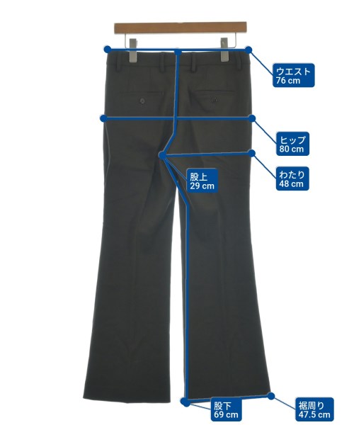 INCOTEX（インコテックス）スラックス 茶 サイズ:42(XS位) メンズ/2200639577081