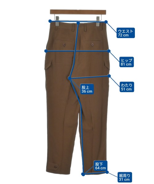 INCOTEX（インコテックス）カーゴパンツ 茶 サイズ:38(S位) レディース/2200634991738