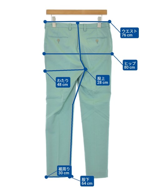 INCOTEX（インコテックス）スラックス 緑 サイズ:42(M位) レディース/2200639805023