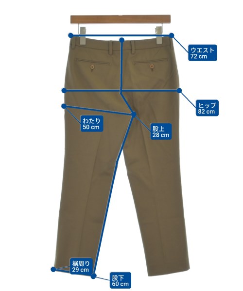 INCOTEX（インコテックス）スラックス 茶 サイズ:38(S位) レディース/2200609181096