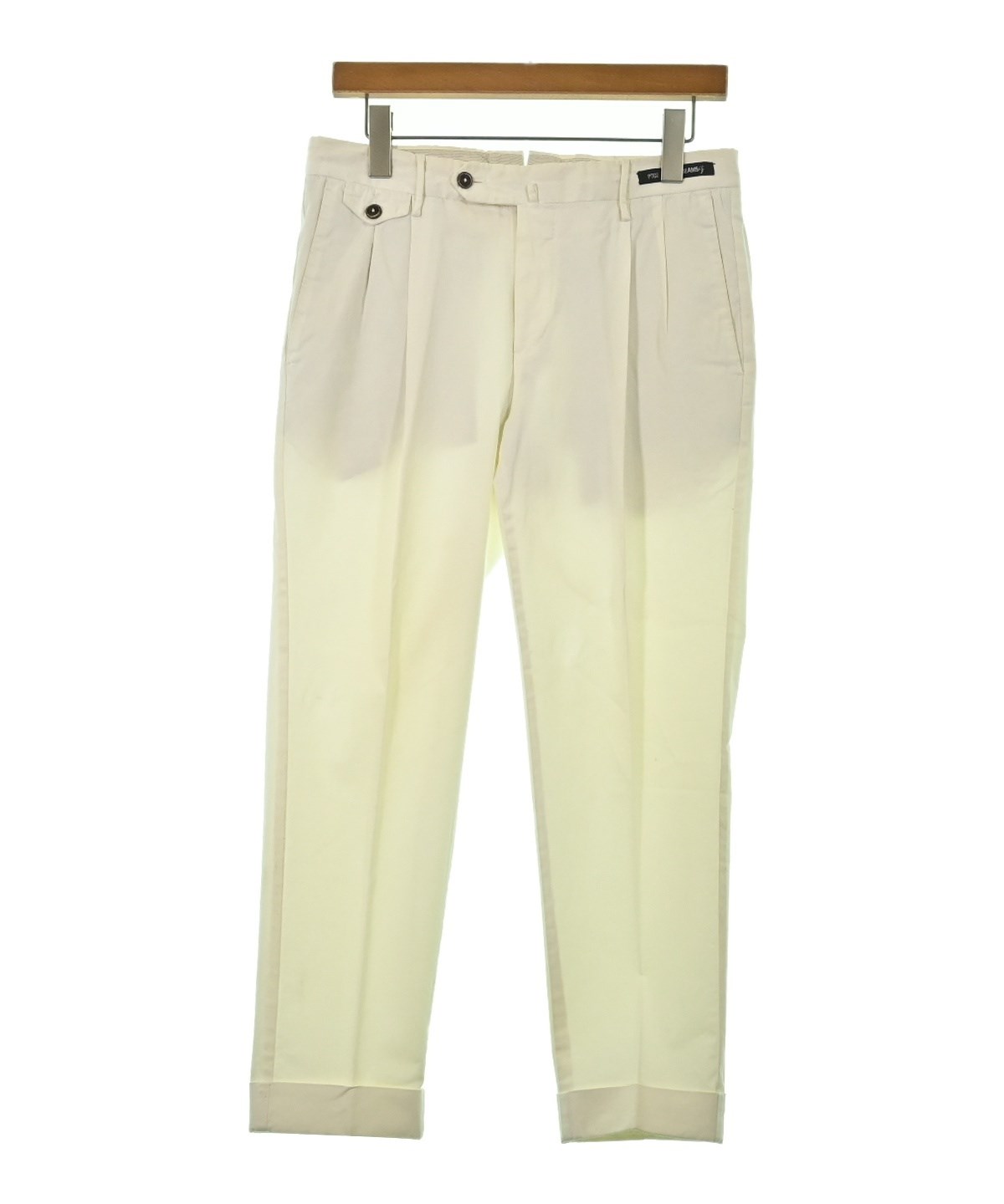 PT01（ピーティーゼロウーノ）スラックス 白 サイズ:46(M位) メンズ