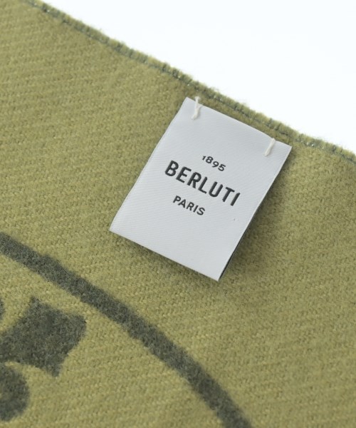 Berluti（ベルルッティ）マフラー カーキ サイズ:- メンズ/2200581999016