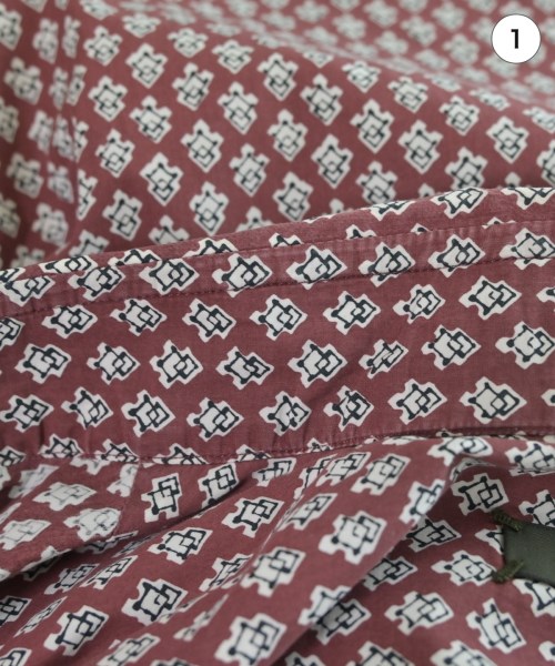 Berluti（ベルルッティ）カジュアルシャツ 赤 サイズ:38(S位) メンズ/2200655208075