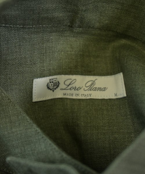 Loro Piana（ロロピアーナ）カジュアルシャツ カーキ サイズ:M メンズ/2200626770150