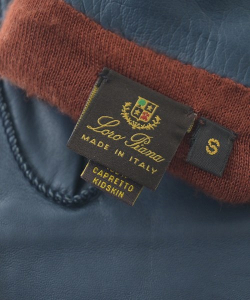 Loro Piana（ロロピアーナ）手袋 青 サイズ:S レディース/2200641700477