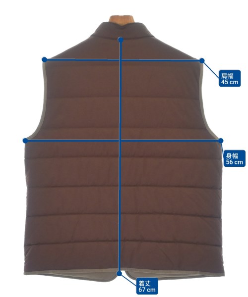 Loro Piana（ロロピアーナ）ダウンジャケット/ダウンベスト 茶 サイズ:XL メンズ/2200642960016