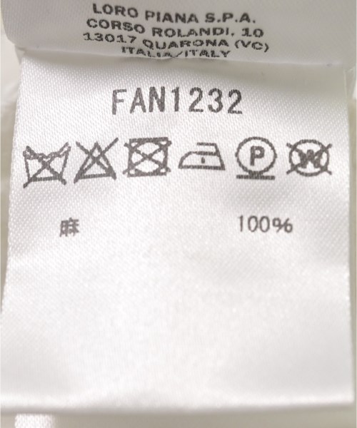 Loro Piana（ロロピアーナ）カジュアルシャツ 白 サイズ:M メンズ/2200634061103