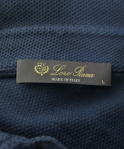 Loro Piana（ロロピアーナ）ポロシャツ 紺 サイズ:L メンズ/2200612723085