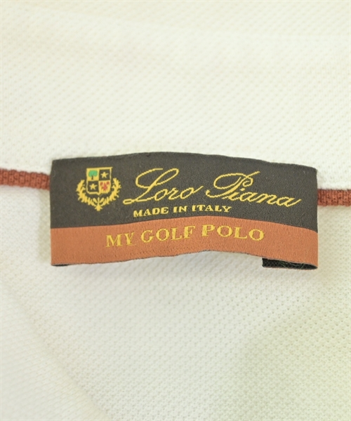 Loro Piana（ロロピアーナ）ポロシャツ 白 サイズ:L メンズ/2200612723092