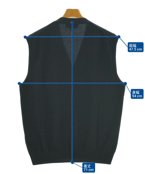 Loro Piana（ロロピアーナ）ベスト 紺 サイズ:48(L位) メンズ/2200678999103