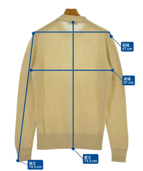 Loro Piana（ロロピアーナ）ニット・セーター ベージュ サイズ:46(M位) メンズ/2200660757049