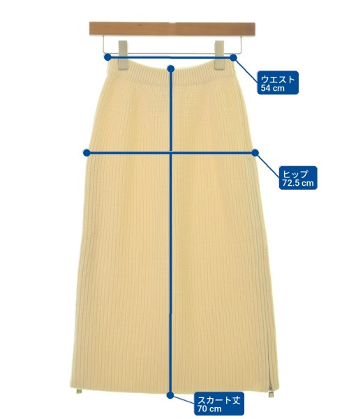 Loro Piana（ロロピアーナ）ロング・マキシ丈スカート 白 サイズ:XS レディース/2200708782088
