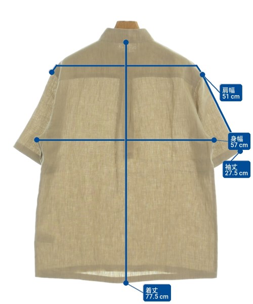 Loro Piana（ロロピアーナ）カジュアルシャツ ベージュ サイズ:M メンズ/2200699774307