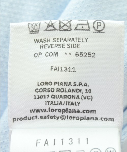 Loro Piana（ロロピアーナ）ポロシャツ 青 サイズ:L メンズ/2200699774376
