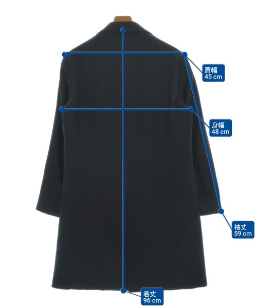 Loro Piana（ロロピアーナ）チェスターコート 黒 サイズ:46(M位) メンズ/2200664071011