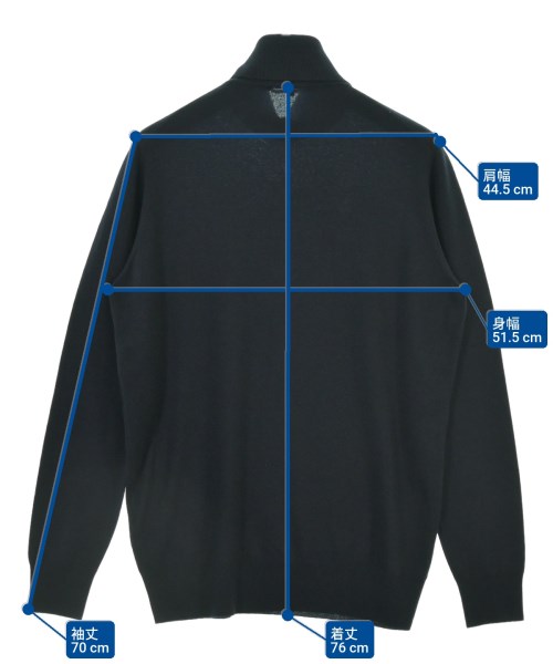 Loro Piana（ロロピアーナ）ニット・セーター 紺 サイズ:50(XL位) メンズ/2200661182291