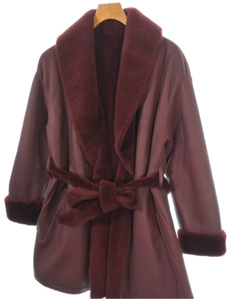 Loro Piana（ロロピアーナ）ムートンコート 赤 サイズ:XS レディース/2200721666013