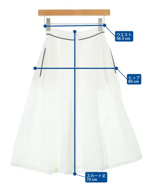 Loro Piana（ロロピアーナ）ロング・マキシ丈スカート 白 サイズ:38(S位) レディース/2200682369183