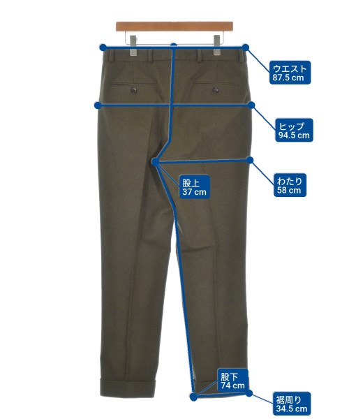 Loro Piana（ロロピアーナ）スラックス カーキ サイズ:50(XL位) メンズ/2200691693071
