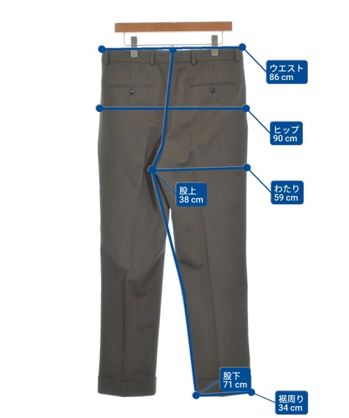 Loro Piana（ロロピアーナ）スラックス 茶 サイズ:50(XL位) メンズ/2200691693101