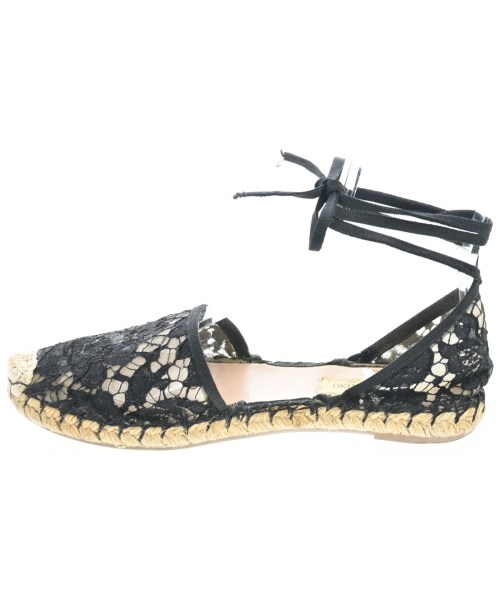 VALENTINO GARAVANI（ヴァレンティノガラヴァーニ）エスパドリーユ 黒 サイズ:EU37(23.5cm位) レディース/2200619919023