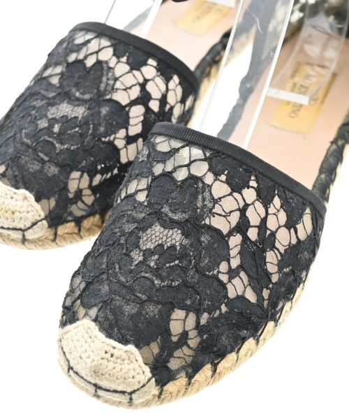 VALENTINO GARAVANI（ヴァレンティノガラヴァーニ）エスパドリーユ 黒 サイズ:EU37(23.5cm位) レディース/2200619919023