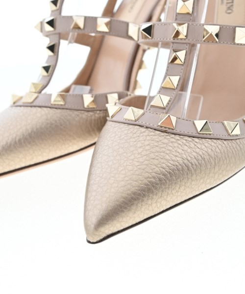 VALENTINO GARAVANI（ヴァレンティノガラヴァーニ）パンプス ゴールド サイズ:37 1/2(24cm位) レディース/2200616954065