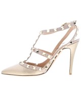 VALENTINO GARAVANI（ヴァレンティノガラヴァーニ）パンプス ゴールド サイズ:37 1/2(24cm位) レディース/2200616954065