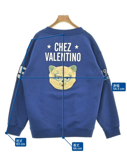VALENTINO GARAVANI（ヴァレンティノガラヴァーニ）スウェット 青 サイズ:XL レディース/2200619517052