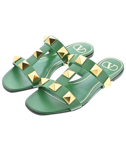 VALENTINO GARAVANI(ヴァレンティノガラヴァーニ)サンダル 緑 サイズ:EU36(22.5cm位)/2200640067229