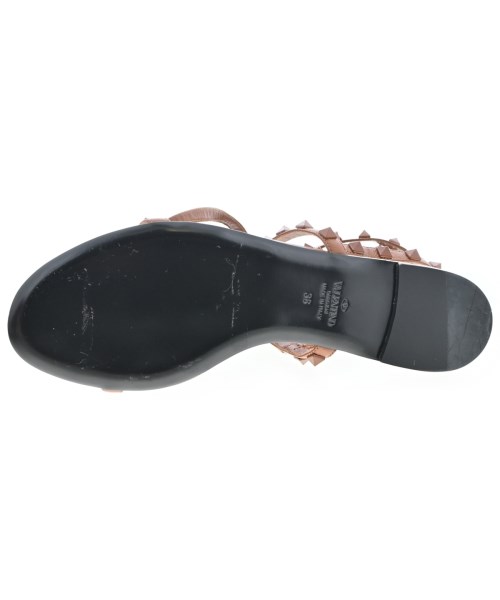 VALENTINO GARAVANI（ヴァレンティノガラヴァーニ）サンダル 茶 サイズ:EU38(24.5cm位) レディース/2200666424020