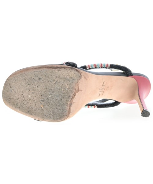 VALENTINO GARAVANI（ヴァレンティノガラヴァーニ）サンダル 黒 サイズ:EU38(24.5cm位) レディース/2200690074024